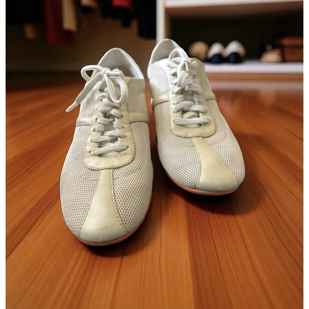 Cole Haan NikeAir Womens US 8B‎ Sneakers Tan /Cream Lace-Up Mesh Upper